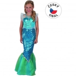 Sellő jelmez kislányoknak, 120 - 130 cm