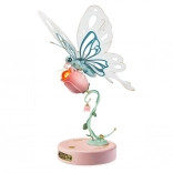 Mechanikus rózsaszín pillangó RoboTime
