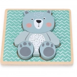 Fa gyermek puzzle - Medve