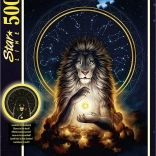 Világító puzzle ragyogó oroszlán 500 darab