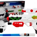 Kozmikus lézerfegyver világító kardmaszkkal