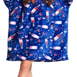 Cozy Noxxiez meleg TV-s kapucnis takaró – bordó