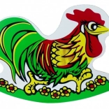 Fából készült hintaló kakas gyerekeknek