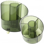 Átlátszó zöld írószer rendező