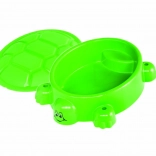 Teknősbéka homokozó világoszöld fedéllel