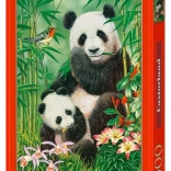Puzzle 1000 darabos CASTORLAND Panda Brunch