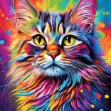 Norimpex Gyémántfestés Színes kiscica portré 30x40cm