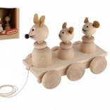 Fa húzható játék Három Egér