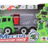 Átalakuló 2 az 1-ben elemes kukásrobot