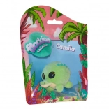 Zöld plüss játék krokodil Flockies