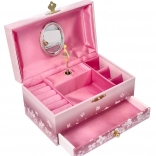 goki zenélő ékszerdoboz – bájos álmodozás balerinával – Hattyúk tava dallam