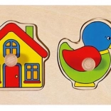 Goki fa kirakó játékokkal