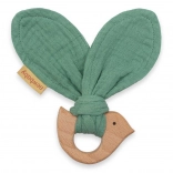 Kousátko New Baby madárkával mentazöld