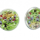 Zsebes focis logikai játék – kétoldalas golyós játék (Ø 9 cm)