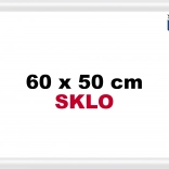 Műanyag keret puzzle-hoz 60x50 cm fehér