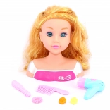 Fésülő fej tartozékokkal 22 cm