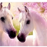 Gyémántfestés – szerelmes lovak 30×40 cm NORIMPEX