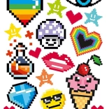 vasalható képek pixeles motívumokkal – 2 nagy ív