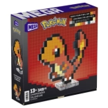 MEGA Pokémon pixel art Charmander építőkészlet, 15 cm (349 darab)