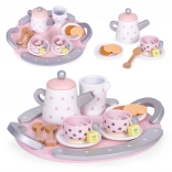 Fa teaszerviz csészékkel és kannával, 15 darab ECOTOYS