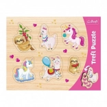 TREFL fa kirakó – unikornisok, lámák és lajhárok