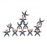 Fa halmozó figurák Tengerészek