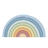 TOOKY TOY fa pasztell szivárvány Montessori építőkészlet