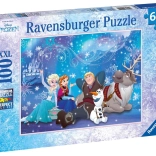 Puzzle Ravensburger Jégvarázs - Jégvarázs varázslata 100 darab