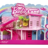 MATTEL Mini BARBIE land babaház babával, kisállattal, lifttel és medencével