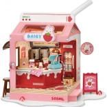 Robotime miniatűr házikó Tej bár Strawberry