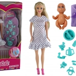 Terhes baba gyerekkel és kiegészítőkkel