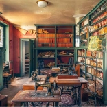 Ravensburger puzzle Elveszett helyek: zenei könyvtár, 1000 darabos