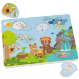 VIGA TERMÉSZETHANGOK fa kirakó