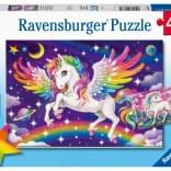 Ravensburger puzzle – egyszarvú és pegazus, 2×24 darabos