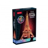 3D Puzzle LED Éjszakai kiadás: Eiffel-torony