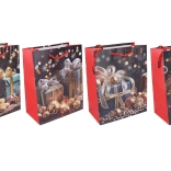 karácsonyi ajándéktáska M 26 × 32 × 10 cm