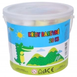 Kerek járdakréták 20 db vödörben