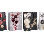 Ajándéktáska S 18 × 24 × 8,5 cm – karácsonyi motívumok