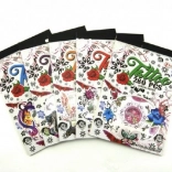 Ideiglenes tetoválások tömbben – 280 db, vegyes motívumok