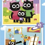 Puzzle Milo 2x48 darabos az EDUCA-tól