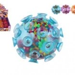 Antistressz szívókás nyomkodós labda, 7 cm