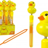 Buborékfújó sárga kiskacsa hanggal, 29 cm