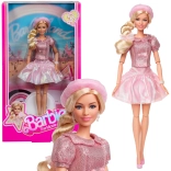 Gyűjtői BARBIE baba rózsaszín, film által inspirált ruhában