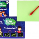 Fluoreszcens rajztábla rajzoláshoz