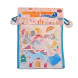 Habos fürdőmatricák egyszarvúakkal tároló hálóval