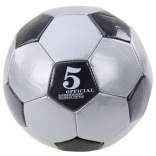Klasszikus futball labda 24 cm, 5-ös méret, szürke
