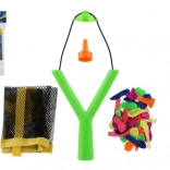 Szórakoztató parittya vizes lufikkal