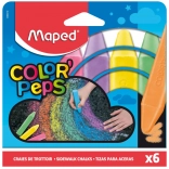 Maped járdakréták – 6 színes készlet