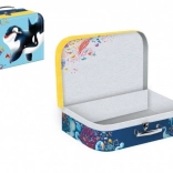 Iskolai papír bőrönd kardszárnyú delfin mintával