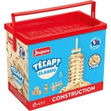 Jeujura tömörfa építőkészlet 100 darabból